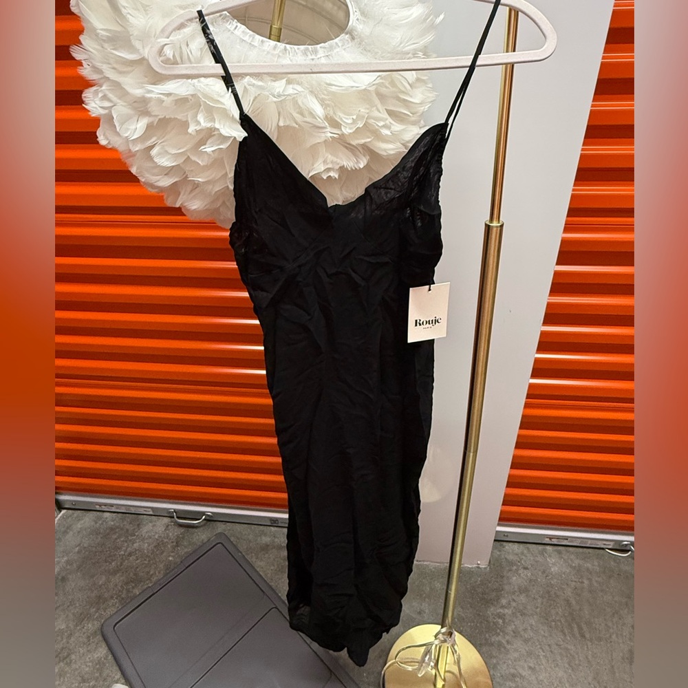 Rouje Black Slip Dress